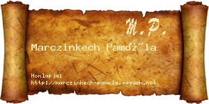Marczinkech Paméla névjegykártya